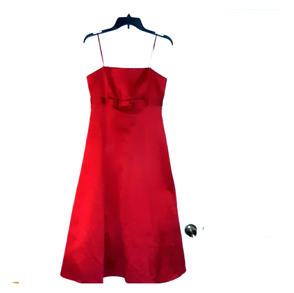 Red formal dress
